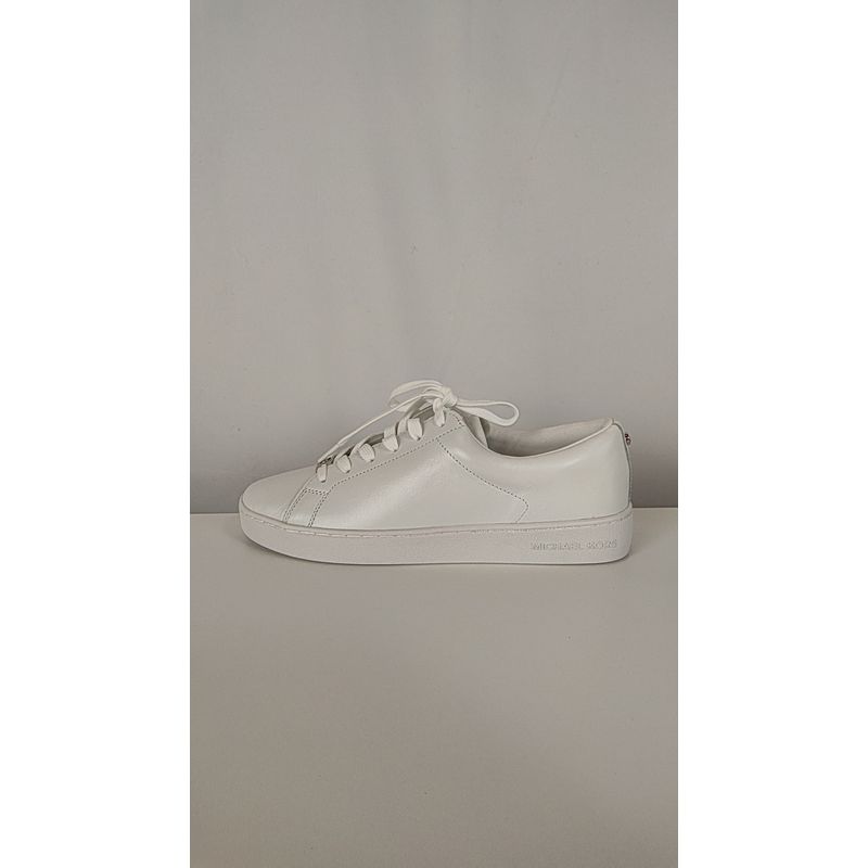 Michael Kors Women Keating Leather Sneakers White 10